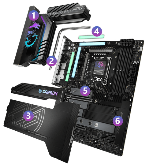 微星MPG Z890 CARBON暗黑主板评测：新一代Z890性能与颜值如何？-5