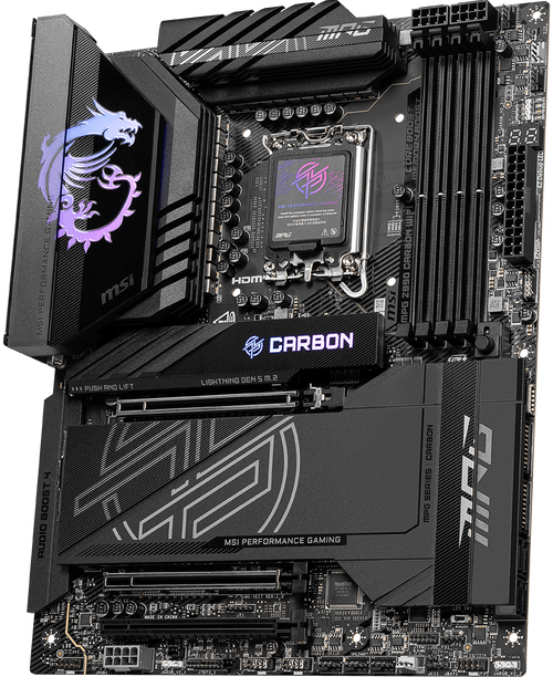 微星MPG Z890 CARBON暗黑主板评测：新一代Z890性能与颜值如何？-4