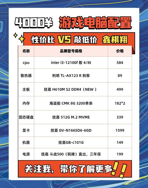 预算3000元怎么配游戏主机？2026年高性价比方案