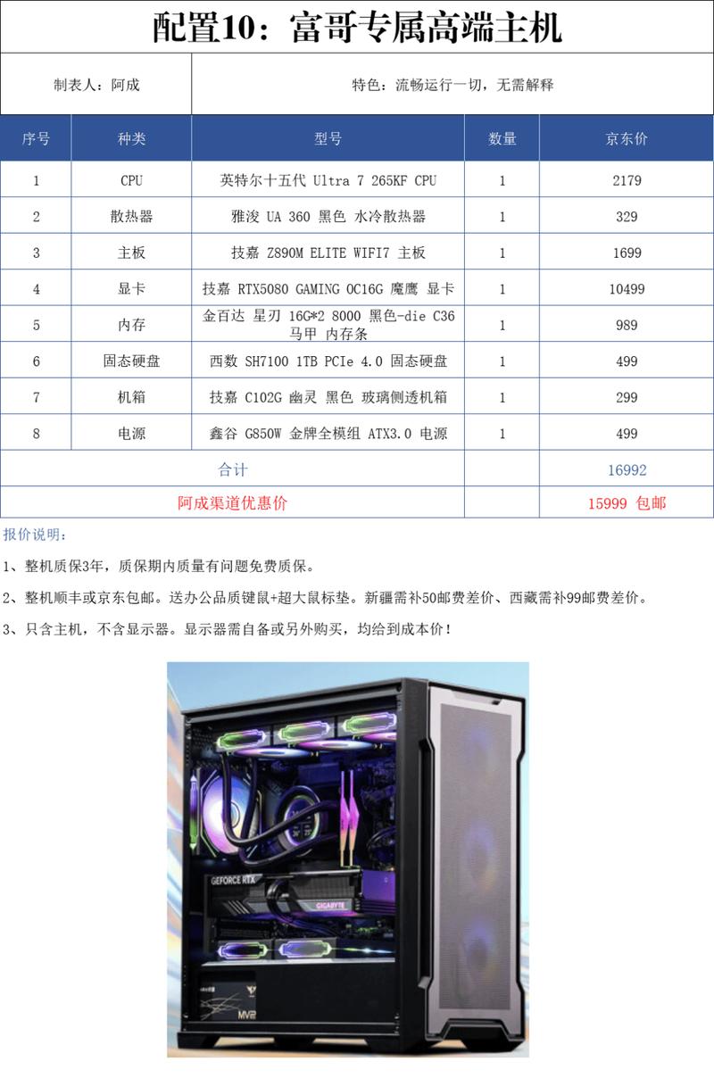 2026年全能主机配置清单：游戏办公设计一步到位