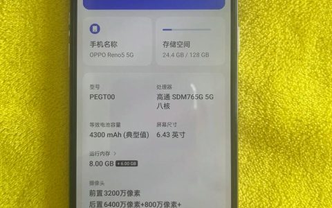 OPPO Reno5 – 轻薄人像旗舰手机_资料大全