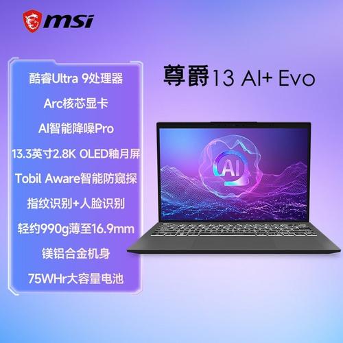 微星（MSI）尊爵13 AI+ - 轻薄高性能商务本_资料库-2
