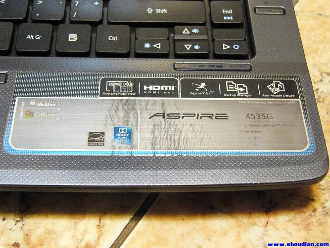 宏碁 Aspire 4535 - 影音轻薄笔记本_资料手册-3